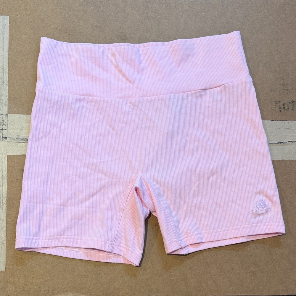 NWT Adidas Women's Pink Biker Shorts